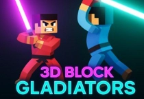 3D Block Gladiator Sword Draw