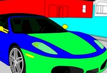 Sport Auto Ausmalen