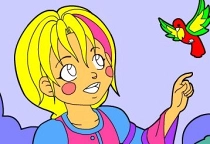 Kleines Mädchen Ausmalen
