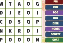 Animals Word Search
