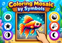 Play Coloring Mosaic by Symbols Play Coloring Mosaic by Symbols