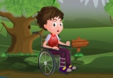 Disabled Boy Escaped Forest