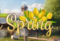 Farm in Spring Wimmelbild