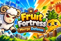 Play Fruit Fortress Merge Defense FRVR