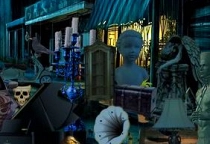 Wimmelbild Mysteriöses Haus