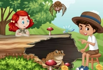 Kinder Wimmelbild