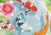 Koi Fish Pond Idle Merge