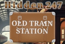 Old Train Station Wimmelbild