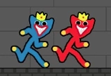 Red and Blue Stickman Huggy