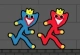 Red and Blue Stickman Huggy