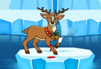 Save Trapped Wounded Reindeer