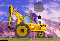 Schaufelbagger fahren