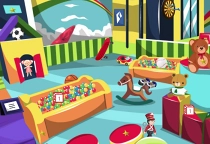 Spielzeug Wimmelbild