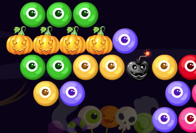 Spooky Bubble Shooter 2 - Play Spooky Bubble Shooter 2 on Kevin Games