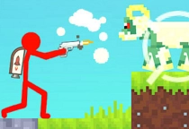 Stick vs Monster School 2