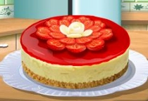 Käsekuchen mit Erdbeeren