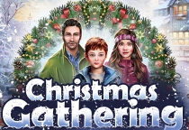 Weihnachtsfeier Wimmelbild