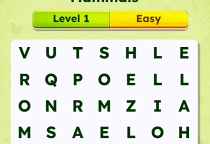 Word Search Universe Animals