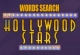 Words Search Hollywood Stars